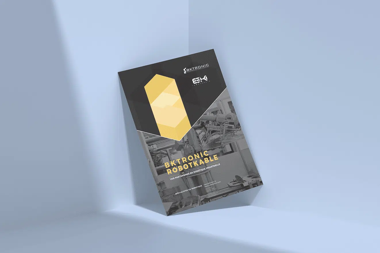 A4 Flyer Mockup at room corner